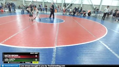 49 lbs Semifinal - Leia Cantu, Moses Lake WC vs Hattie Brown, Team Real Life Wrestling