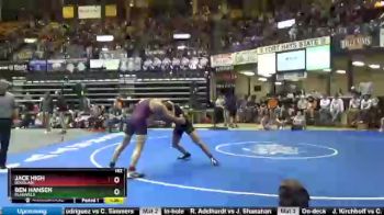 182 lbs Champ. Round 1 - Jace High, Douglass vs Ben Hansen, Plainville