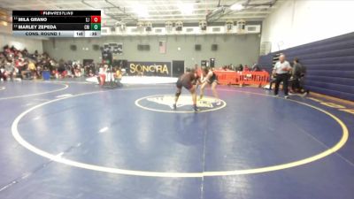 145 lbs Cons. Round 1 - Marley Zepeda, Costa Mesa vs Mila Grano, San Jacinto