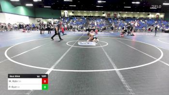 132 lbs Consi Of 32 #2 - Mason Rohr, OH vs Paris Ruiz, CA