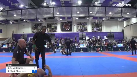 Robert Sean Bokman vs Roy Mack Oliver 2019 Pan IBJJF Jiu-Jitsu No-Gi Championship