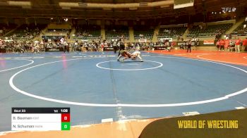 83 lbs Quarterfinal - Bradley Bauman, Kodiak Attack vs Nathan Schuman, Mat Assassins