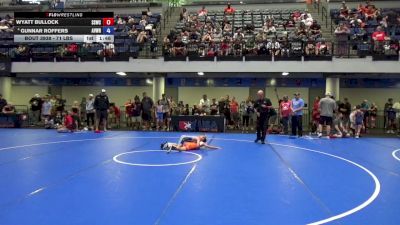 71 lbs Champ. Rd Of 16 - Wyatt Bullock, South Side Wrestling Club vs Gunnar Roffers, Aviators Wrestling