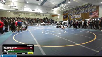 165 lbs 7th Place Match - James Edwards, Santiago Corona vs Jacob Lopez, Yucaipa