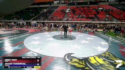 110 lbs Cons. Round 3 - Abbey West, Utah vs Hayden Vanderpool, Alaska