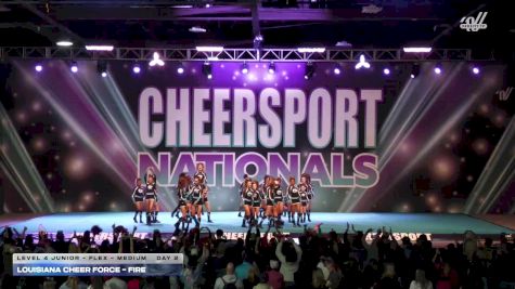 Louisiana Cheer Force - Fire [2026 L4 Junior - Flex - Medium Day 2] 2026 CHEERSPORT National All Star Cheerleading Championship