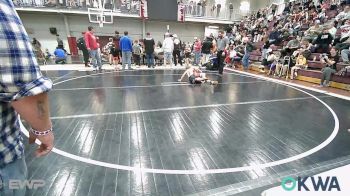 55 lbs Quarterfinal - Lennox Ailey, Tonkawa Takedown Club vs Nico Thompson, Ponca City Wildcat Wrestling