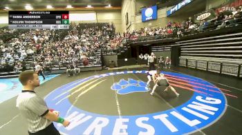 5A 144 lbs Champ. Round 1 - Kolvin Thompson, Box Elder vs Taima Anderson, Spanish Fork