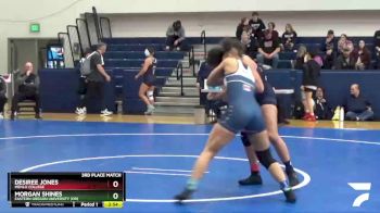 143 lbs 3rd Place Match - Desiree Jones, Menlo College vs Morgan Shines, Eastern Oregon University (OR)
