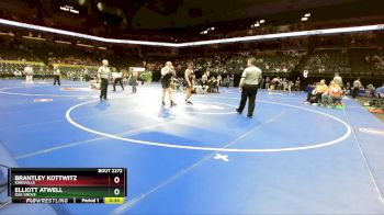 190 Class 2 lbs Cons. Round 2 - Brantley Kottwitz, Kirksville vs Elliott Atwell, Oak Grove