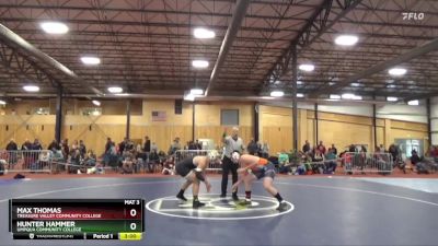 197 lbs Quarterfinal - Max Thomas, Treasure Valley Community College vs Hunter Hammer, Umpqua Community College