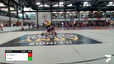 170-179 lbs Semifinal - Eli Larson, Alber Athletics vs Thomas Tate, Sterling Elite