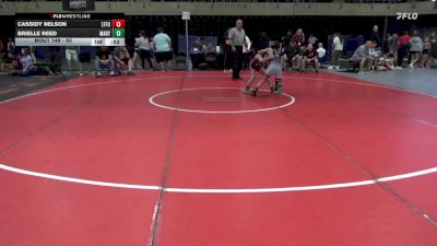 93 lbs Quarterfinal - Cassidy Nelson, Effort vs Brielle Reed, Marysville