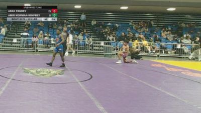 113 lbs Round Of 32 - Arav Pandey, PA vs Amir Newman-Winfrey, IA