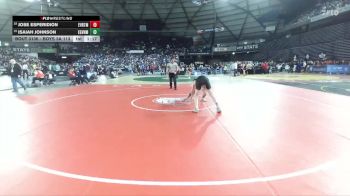 Boys 3A 113 lbs Champ. Round 2 - Isaiah Johnson, Evergreen (Vancouver) vs Jose Esperidion, Everett