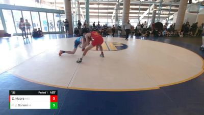 132 lbs Champ. Round 1 - Jaden Borsini, Nevada Elite vs Christian Moore, Westmont