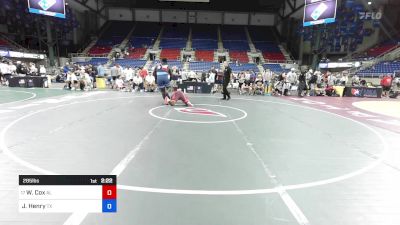 285 lbs Cons 8 #2 - Willie Cox, AL vs Jacob Henry, TX