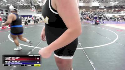 207 lbs Champ. Round 1 - Kinlea Reimler, Central Christian College vs Hailey Conley, Fort Hays State