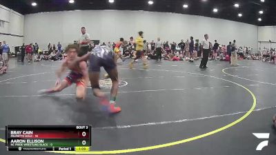 130 lbs Round 2 (4 Team) - Bray Cain, Palmetto Gold vs Aaron Ellison, NC Pride Wrestling Black