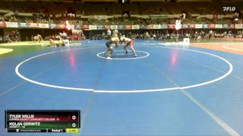 184 lbs Champ Round 1 (16 Team) - Nolan Gerwitz, Averett vs Tyler Willis, Camden County Community College