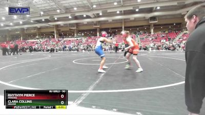 90 lbs Semifinal - Clara Collins, Abilene vs Rhythym Pierce, Parsons