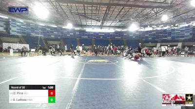 120 lbs Round Of 32 - David Pina, Valiant Wrestling Club vs Owen LaRose, Pinnacle Wrestling Club