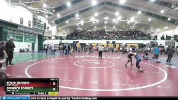 75 lbs Cons. Round 5 - Dominick Roberts, Sage Valley vs Mylah Henebry, East Valley