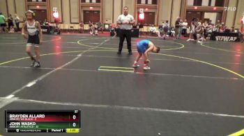 65 lbs Round 1 (4 Team) - John Wasko, Armory Athletics vs Brayden Allard, Armory WA Black