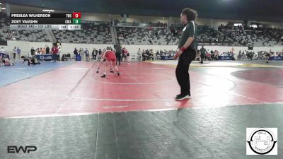 101 lbs Quarterfinal - Preslea Wilkerson, Titan Wrestling Club vs Zoey Vaughn, Collinsville Junior High