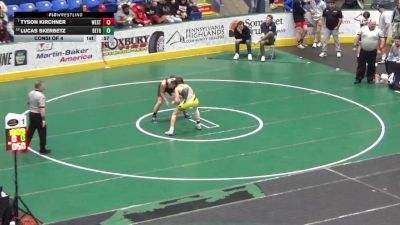 157 lbs Consi Of 4 - Tyson Kirchner, West Shore vs Lucas Skerbetz, Bethel Park