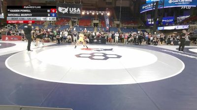 126 lbs Cons. Rd Of 32 - Kaiden Powell, KS vs Mitchell Murphy, IA