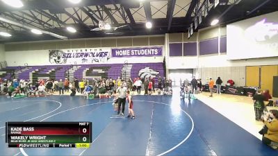 90 lbs Quarterfinal - Wakely Wright, Bear River Jr High Wrestling C vs Kade Bass, Ravage