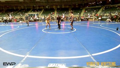 100 lbs Consi Of 8 #1 - Ross Branch, Backyard Brawlers vs Bronc Sumpter, Vian Wrestling Club
