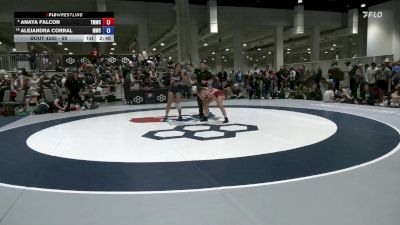 50 lbs Cons. Round 4 - Anaya Falcon, Titan Mercury Wrestling Club (TMWC) vs Alejandra Corral, Menlo Wrestling Club