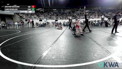 70 lbs Consolation - Daxton Deckard, Raw Wrestling Club vs Lane Mcmillen, Cowboy Wrestling Club