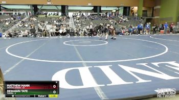 157 lbs Quarterfinals (8 Team) - Matthew Mann, BROKEN ARROW vs Deshawn Tate, YUKON