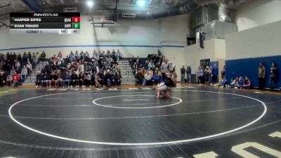 133 lbs Consy 1 - Harper Sipes, Quaker Valley vs Evan Tirado, Hopewell