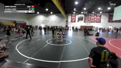 125-130 lbs Round 2 - Emma Molina, Wolves Den Wrestling Club vs Ilianna Cosic, Peterson Grapplers