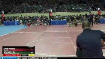 120 lbs Champ. Round 1 - Braylon Hey, Standfast Wrestling Club vs Lake Waters, ODESSA