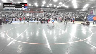 55 kg Cons. Sub-rd Of 16 - Brooke McCurley, Colorado Mesa Wrestling Club vs Charlize Shuler, Vision Wrestling