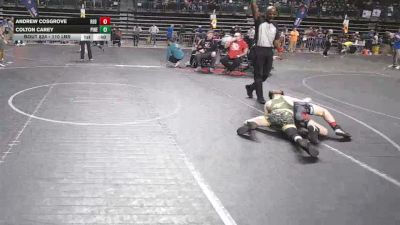 110 lbs Quarterfinal - Andrew Cosgrove, Red Nose vs Colton Carey, Pinelands