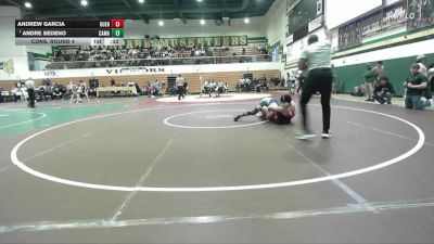 157 lbs Cons. Round 4 - Andrew Garcia, Hueneme vs Andre Sedeno, Camarillo