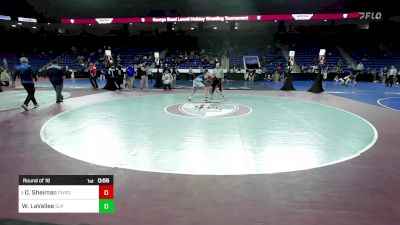 144 lbs Round Of 16 - Owen Sheiman, Fairfield Warde vs Will LaVallee, Saint John's Prep