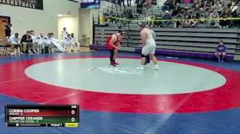 285 lbs Round 1 (16 Team) - Corbin Cooper, Harlem vs Chipper Creager, Calvary Day School