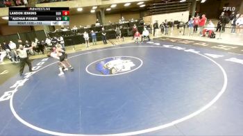 113 lbs 7th Place Match - Nathan Fisher, Unattached vs Landon Jenkins, Unattached