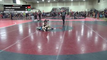 85 lbs Cons. Round 2 - Decker Vortherms, Worthington Trojans vs Owen Utley, Pinnacle Wrestling