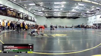 141 Freshman/Soph 1st Place Match - Liam Hatgas, Ohio Wesleyan University vs Connar Mitchell, Mount St Joseph