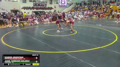 157 lbs Semis & 3rd Wb (16 Team) - Xander Argentinis, Benedictine Military School vs Angel Garduno-Solorzano, Chestatee