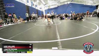 135 lbs Placement (4 Team) - Jade Willard, Queens Of Chaos vs Loretta Fischer, Girls With Grit