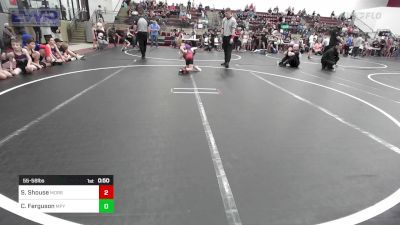 55-58 lbs Quarterfinal - Sawyer Shouse, Morrison Takedown Club vs Clayton Ferguson, Mannford Pirate Youth Wrestling